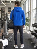 Erkek Mavi Kapşonlu Sweatshirt thumbnail 4