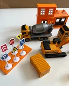 Şehir Araçları Oyun Seti Sarı 12 Cm Araçlar thumbnail 3