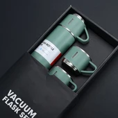 Paslanmaz Çelik Bardaklı Termos Seti 500 ML thumbnail 1