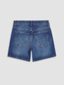 LCW Jeans İndigo Regular Fit Kadın Jean Şort thumbnail 7
