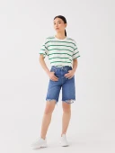 LCW Jeans İndigo Şort thumbnail 2
