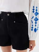 LCW Jeans Siyah Şort thumbnail 4