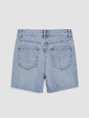 LCW Jeans İndigo Regular Fit Kadın Jean Şort thumbnail 6