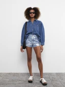 LCW Jeans İndigo Şort thumbnail 1