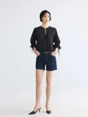 LCW Jeans İndigo Regular Fit Kadın Jean Şort thumbnail 1