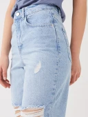 LCW Jeans İndigo Şort thumbnail 4