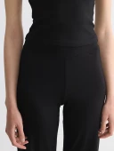 LCWAIKIKI Basic Siyah Beli Lastikli Kadın Kapri thumbnail 5