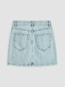 LCW Vision İndigo Regular Fit Mini Jean Etek thumbnail 6