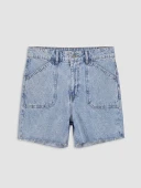 LCW Jeans İndigo Regular Fit Kadın Jean Şort thumbnail 5