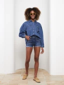 LCW Jeans İndigo Şort thumbnail 2