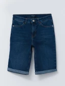 LCW Jeans İndigo Şort thumbnail 5