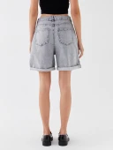 LCW Jeans Gri Şort thumbnail 6