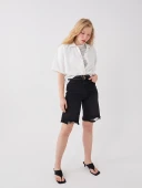 LCW Jeans Siyah Şort thumbnail 1