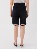 LCW Jeans Siyah Şort thumbnail 6