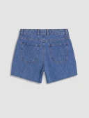 LCW Jeans İndigo Regular Fit Kadın Jean Şort thumbnail 6