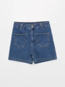 LCW Jeans İndigo Şort thumbnail 6