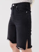 LCW Jeans Siyah Şort thumbnail 4