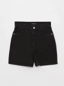 LCW Jeans Siyah Şort thumbnail 4