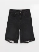 LCW Jeans Siyah Şort thumbnail 7