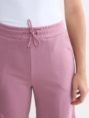 LCWAIKIKI Basic Pembe Beli Lastikli Kadın Şort thumbnail 3