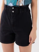 LCW Jeans Siyah Şort thumbnail 3