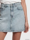 LCW Vision İndigo Regular Fit Mini Jean Etek thumbnail 3