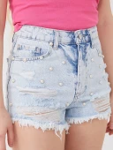 LCW Jeans İndigo Şort thumbnail 4