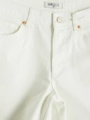 LCW Jeans Beyaz Regular Fit Kadın Jean Şort thumbnail 7