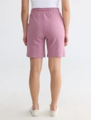 LCWAIKIKI Basic Pembe Beli Lastikli Kadın Şort thumbnail 4