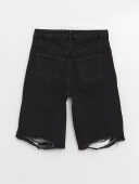 LCW Jeans Siyah Şort thumbnail 8