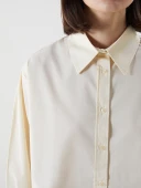 LCW Modest Bej Poplin Kadın Gömlek Tunik thumbnail 3