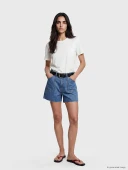 LCW Jeans İndigo Regular Fit Kadın Jean Şort thumbnail 1
