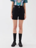LCW Jeans Siyah Şort thumbnail 4