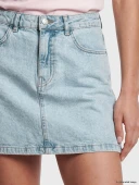 LCW Vision İndigo Regular Fit Mini Jean Etek thumbnail 3