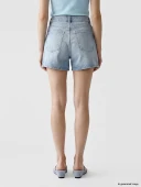 LCW Jeans İndigo Regular Fit Kadın Jean Şort thumbnail 3