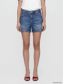 LCW Jeans İndigo Regular Fit Kadın Jean Şort thumbnail 3