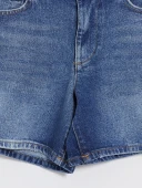 LCW Jeans İndigo Regular Fit Kadın Jean Şort thumbnail 8