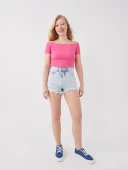 LCW Jeans İndigo Şort thumbnail 3