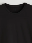 LC WAIKIKI Siyah Slim Fit İnce Basic Tişört thumbnail 6