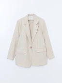 LCW Vision Bej Kadın Blazer Ceket thumbnail 5