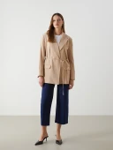 LCW Modest Bej Kadın Blazer Ceket thumbnail 2