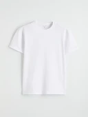LC WAIKIKI Beyaz Regular Fit  Basic Tişört thumbnail 5
