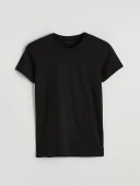 LC WAIKIKI Siyah Slim Fit İnce Basic Tişört thumbnail 5
