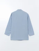 LCW Modest Mavi Oversize Kadın Blazer Ceket thumbnail 6
