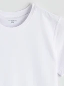 LC WAIKIKI Beyaz Slim Fit İnce Basic Tişört thumbnail 6