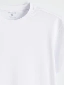 LC WAIKIKI Beyaz Regular Fit  Basic Tişört thumbnail 6