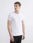 LC WAIKIKI Beyaz Slim Fit İnce Basic Tişört thumbnail 1
