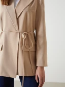 LCW Modest Bej Kadın Blazer Ceket thumbnail 3