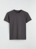 LC WAIKIKI Gri Regular Fit  Basic Tişört thumbnail 5