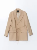 LCW Modest Bej Kadın Blazer Ceket thumbnail 5